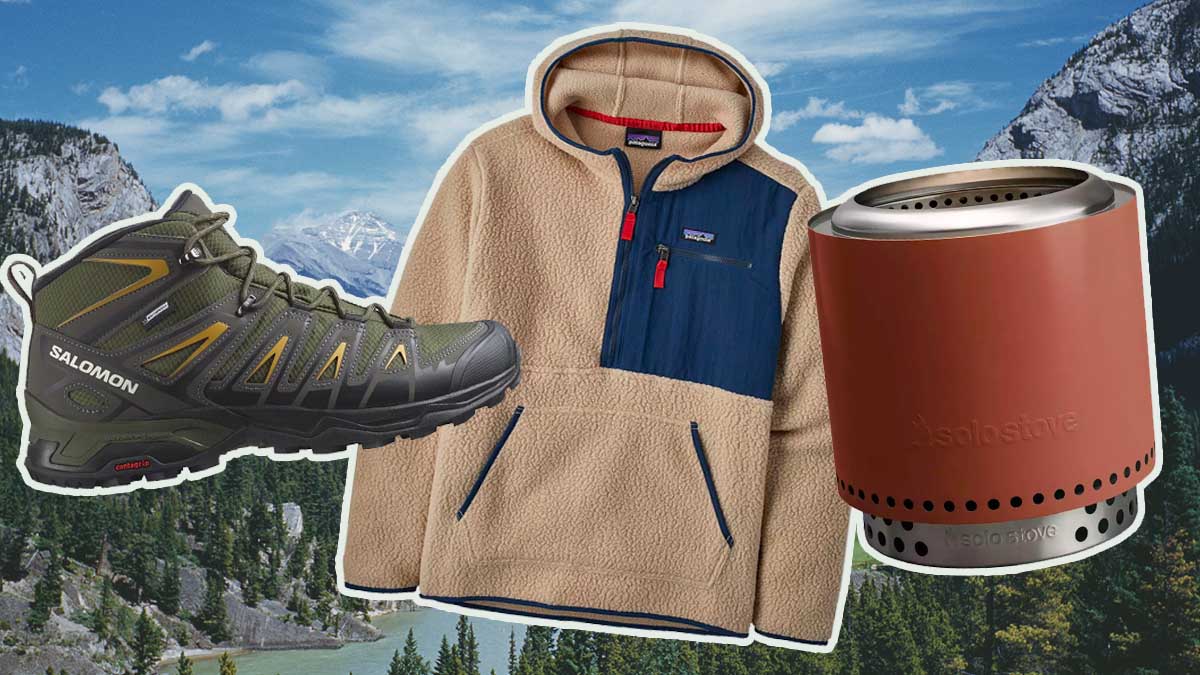 a collage of items from the Backcountry Sale