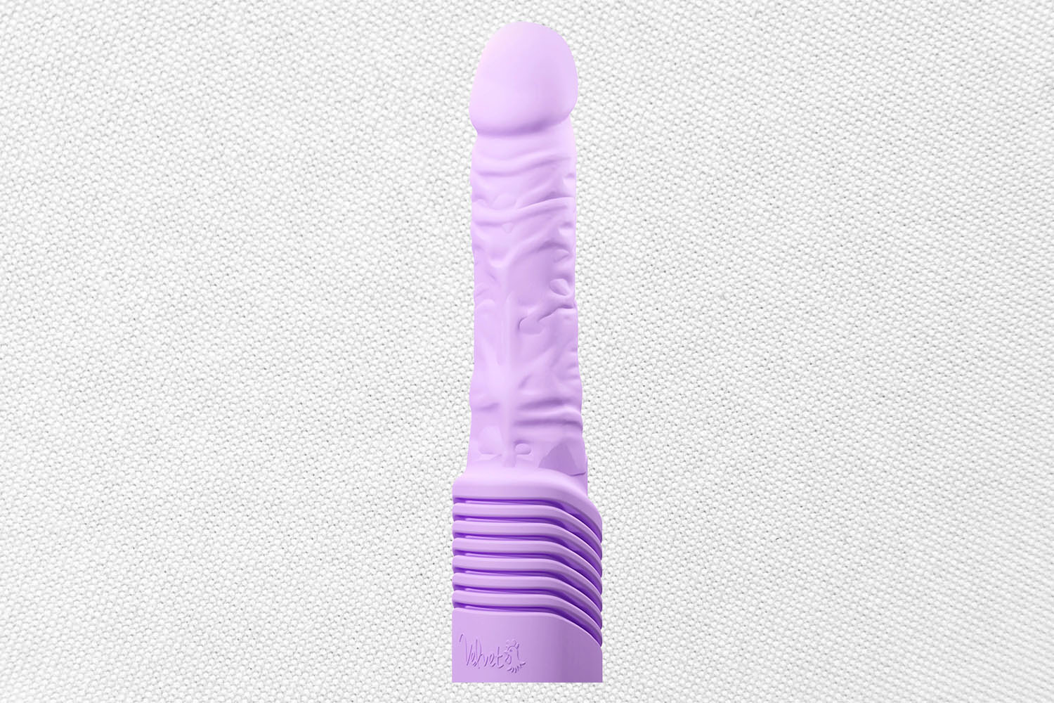 A custom purple Thurster by Velvet on a white background