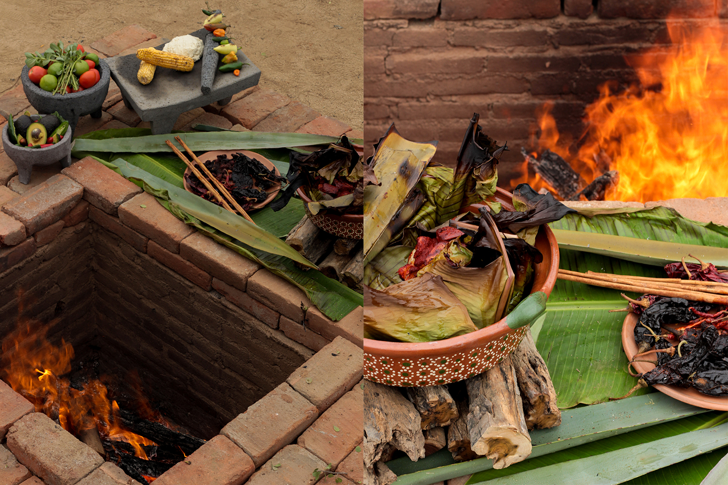 Barbacoa roasting underground at Rancho Pescadero as part of the Hangover Experience