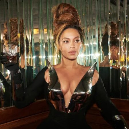 Beyoncé poses in a promotional image for "Renaissance"