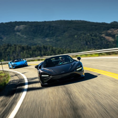 Driving a McLaren over 200mph at the Sun Valley Tour de Force on a real highway