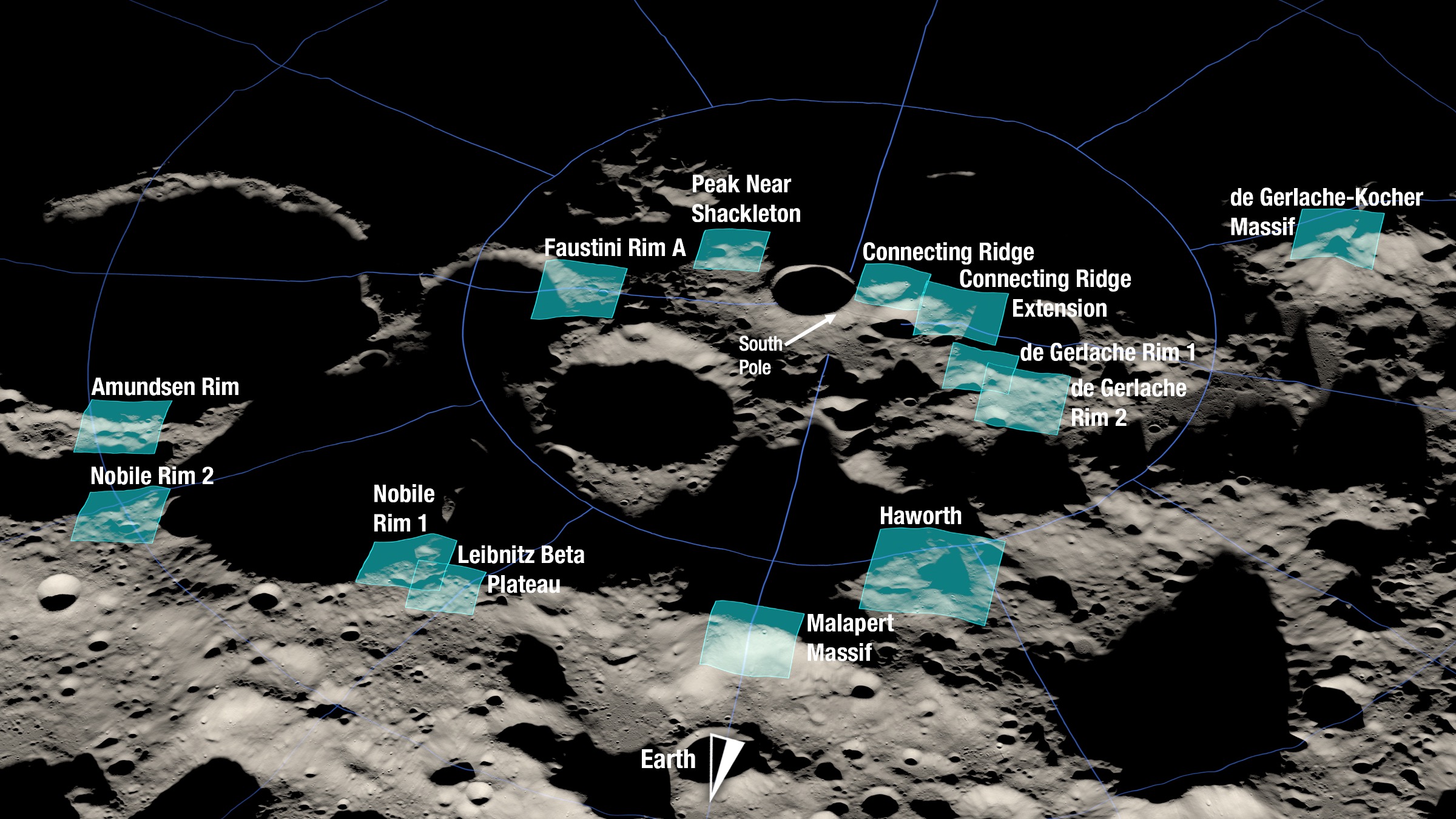 Lunar landing sites