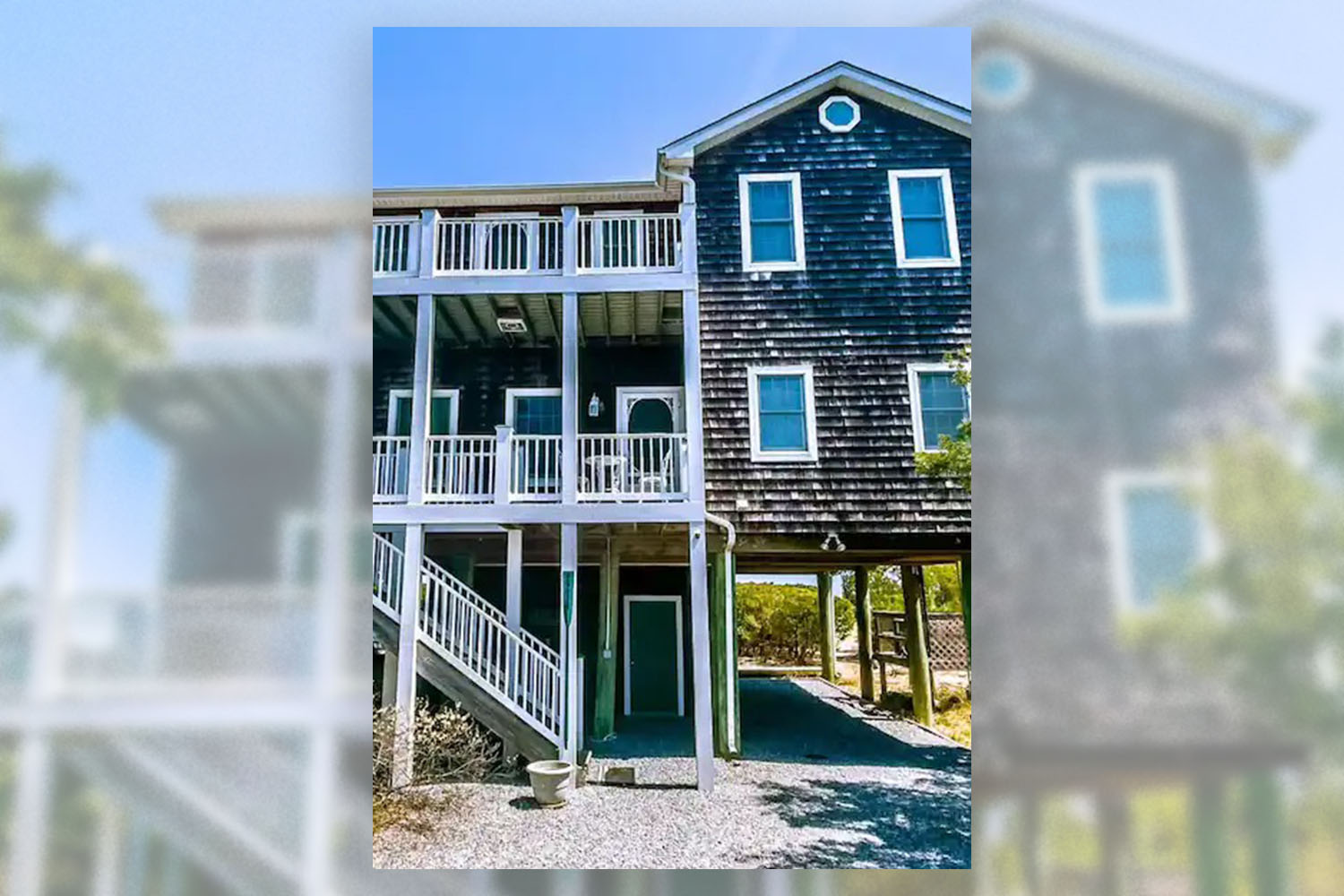 Exterior of beach house