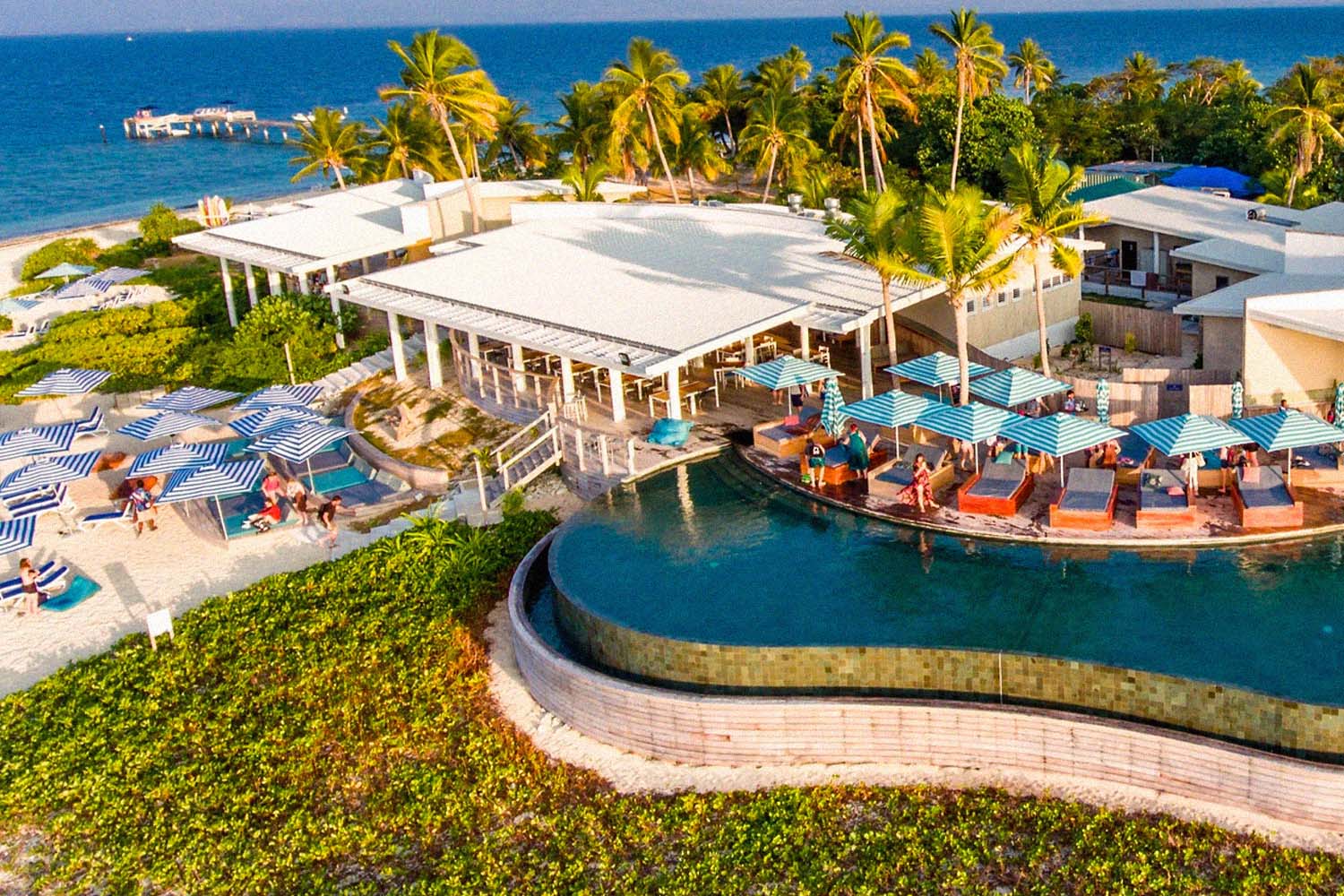 Aerial view of Malamala Beach Club