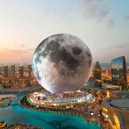 A mock drawing of the proposed Moon Resort in Dubai