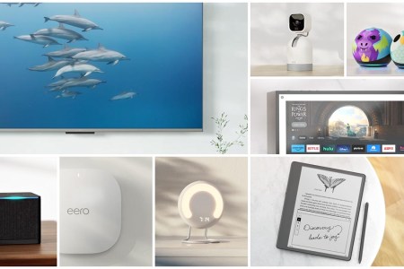 Different shots of Amazon's new hardware, announced at an event in late September