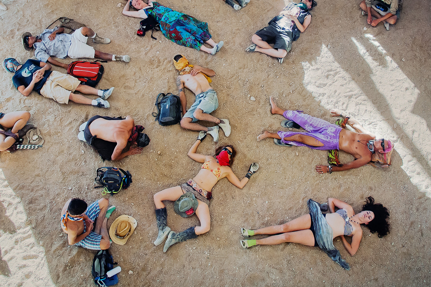 Festival goers at Burning Man