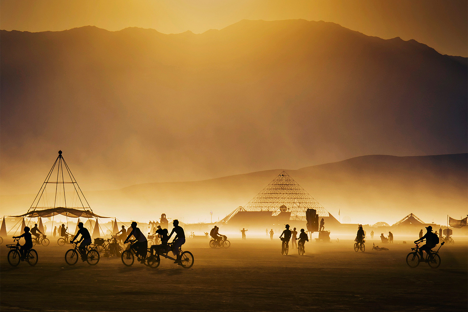 Sunlight and sand at Burning Man