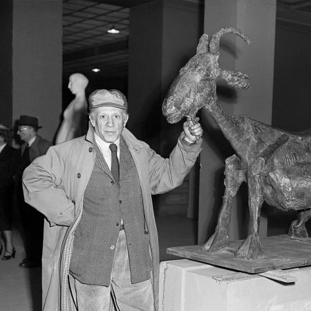 Pablo Picasso with a semi-abstract goat in bronze. In 2023, to mark the 50th anniversary of his death, dozens of museums will revisit Picasso's work.