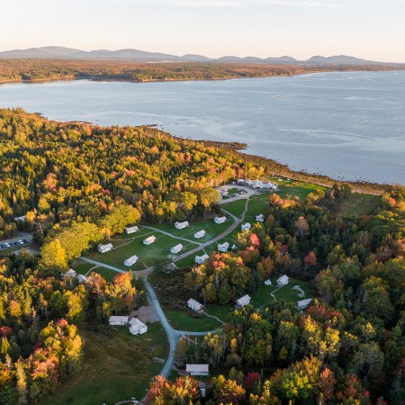 Under Canvas Acadia, a glamping campground perfect for fall travel, along with the other tiny homes, tens and trailers we've rounded up