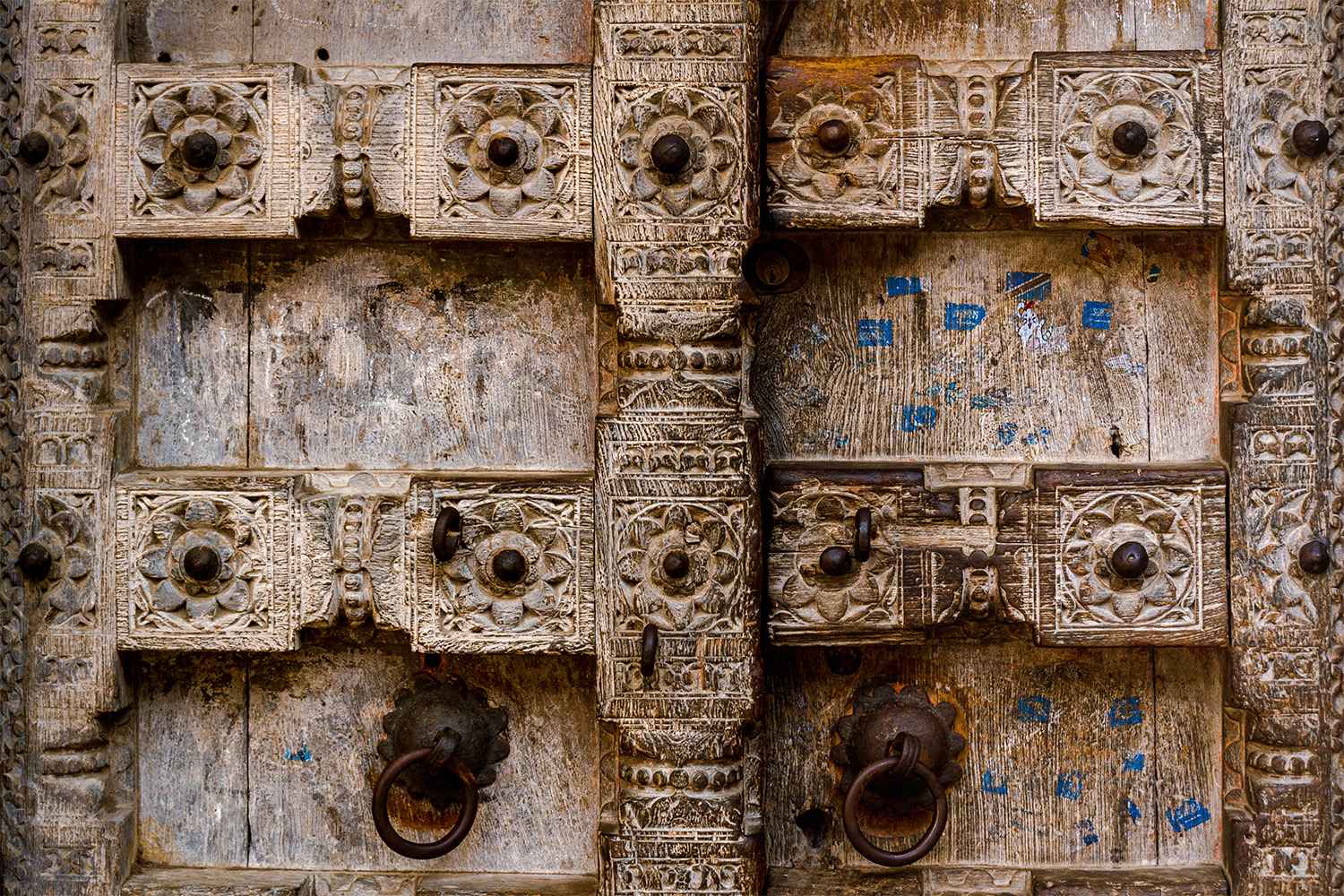 Traditional wooden door, Stone Town, Zanzibar