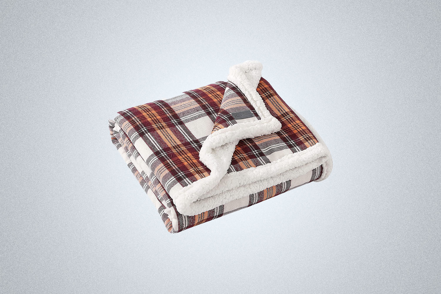 Eddie Bauer Reversible Sherpa Fleece Throw Blanket