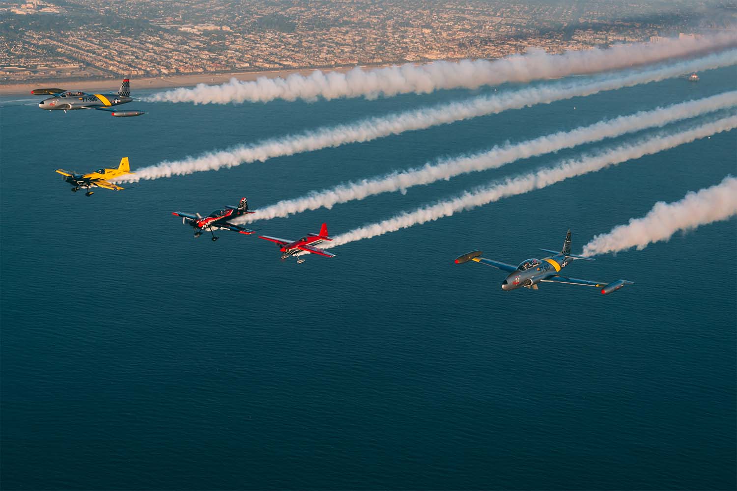 Golden hour photo flight over Huntington Beach