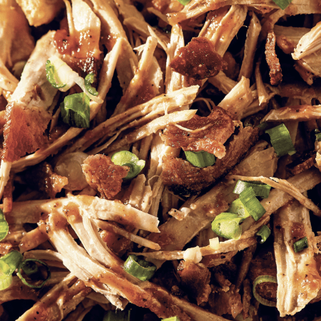 Rodney Scott's pork rind nachos