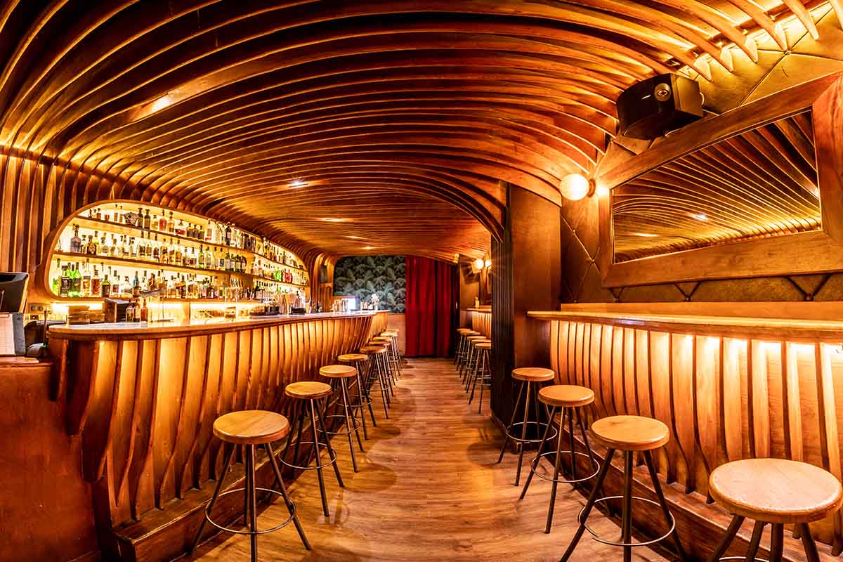 Interior shot of the Paradiso bar in Barcelona, just awarded the World's Best Bar