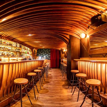 Interior shot of the Paradiso bar in Barcelona, just awarded the World's Best Bar