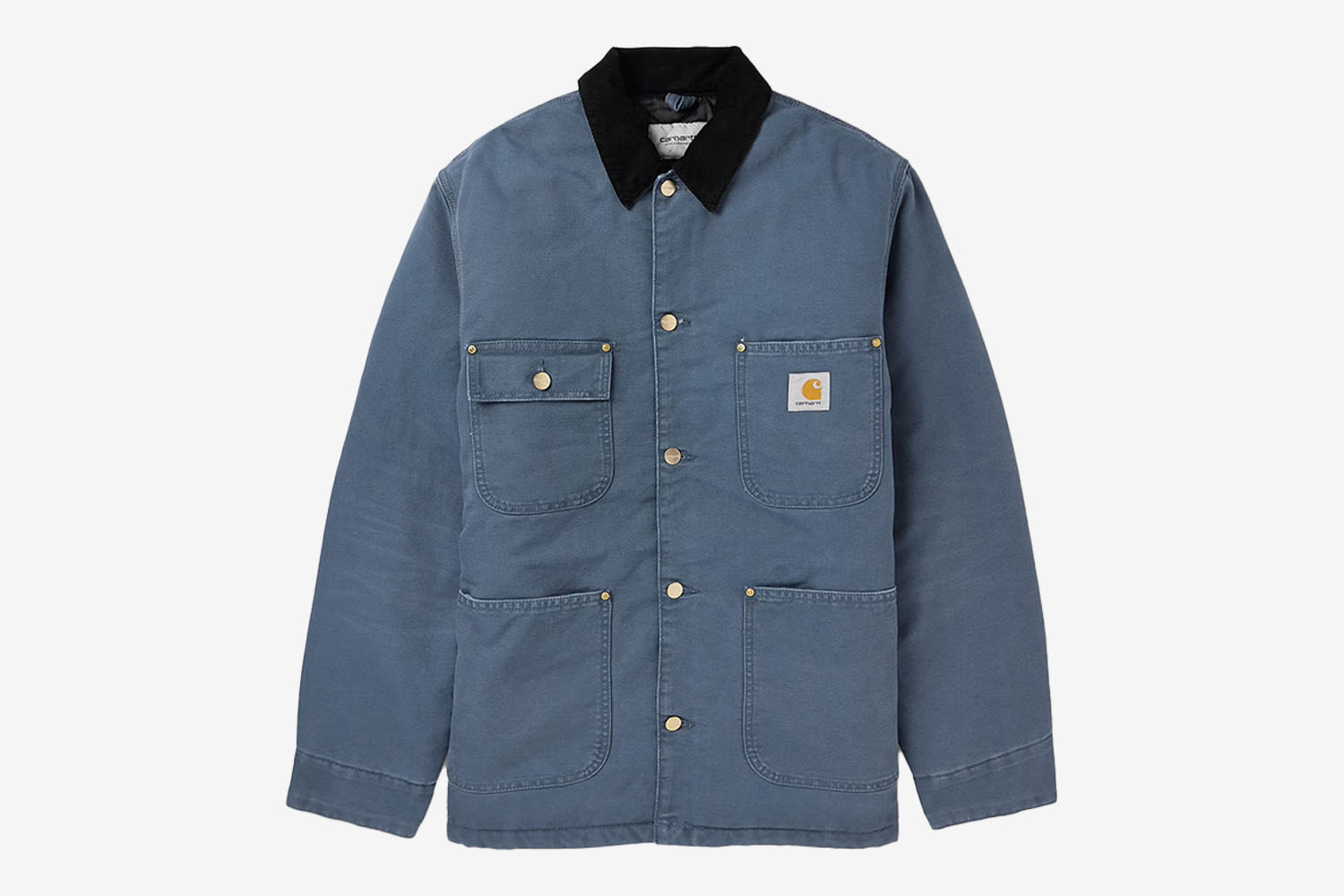Carhartt WIP OG Chore Corduroy-Trimmed Padded Cotton-Canvas Jacket