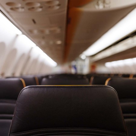 Empty plane seats