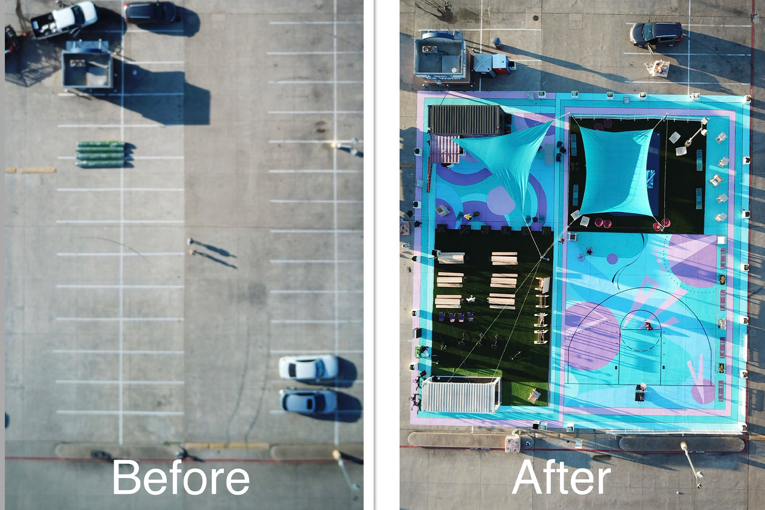Before and After of The Park at Forest-Audelia