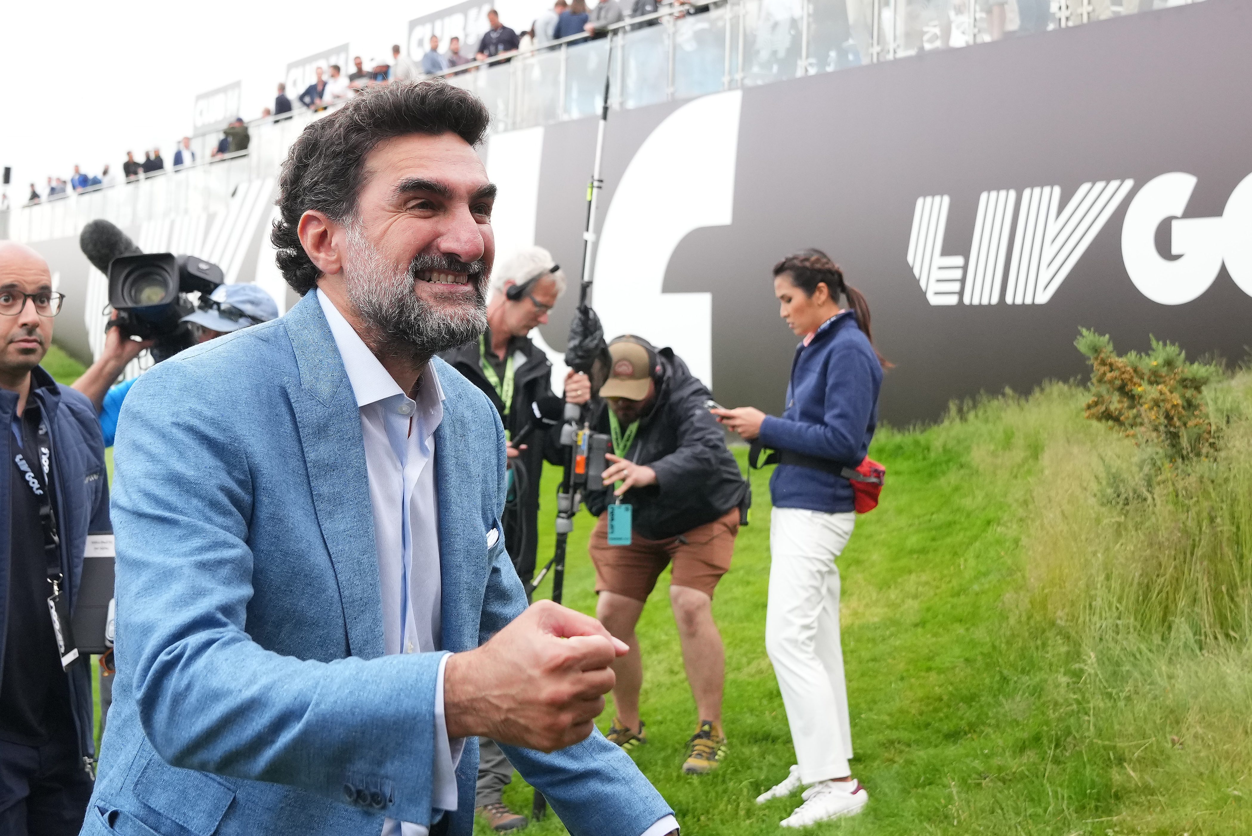 Saudi Arabia Public Investment Fund head Yasir Al-Rumayyan at the LIV Golf Invitational in London
