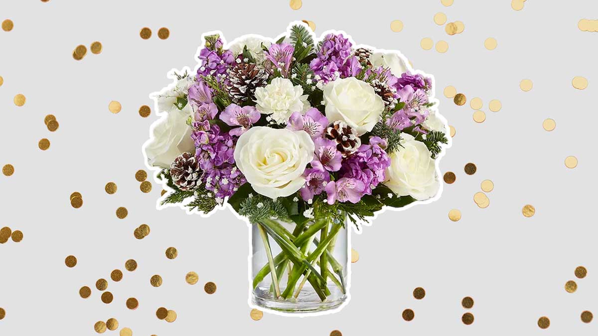 The Lovely Lavender Medley for Winter from 1-800-Flowers