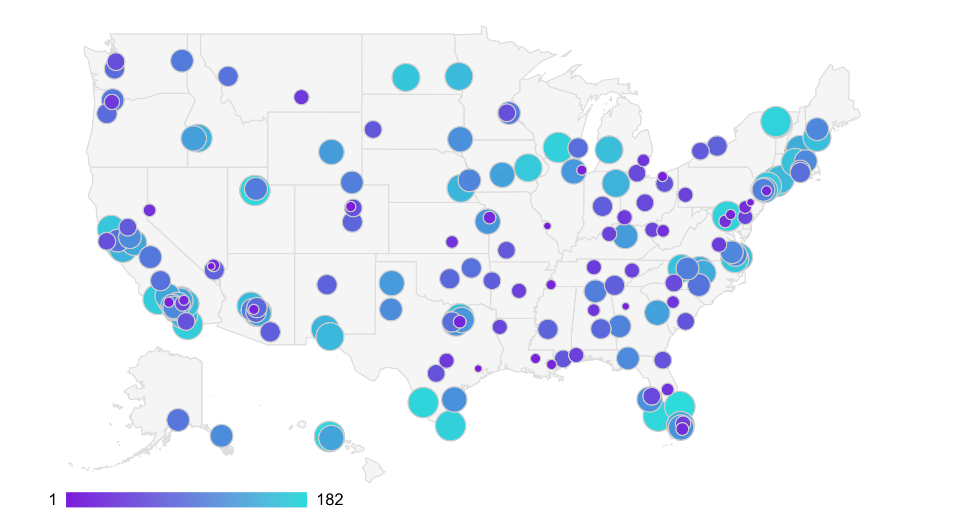 The most sinful cities in America, mapped.