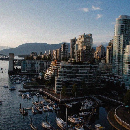 shot of the vancouver skyline