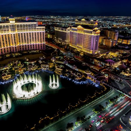 A panoramic view of Las Vegas at night. According to a new WalletHub report, it really is the most sinful city in the U.S.