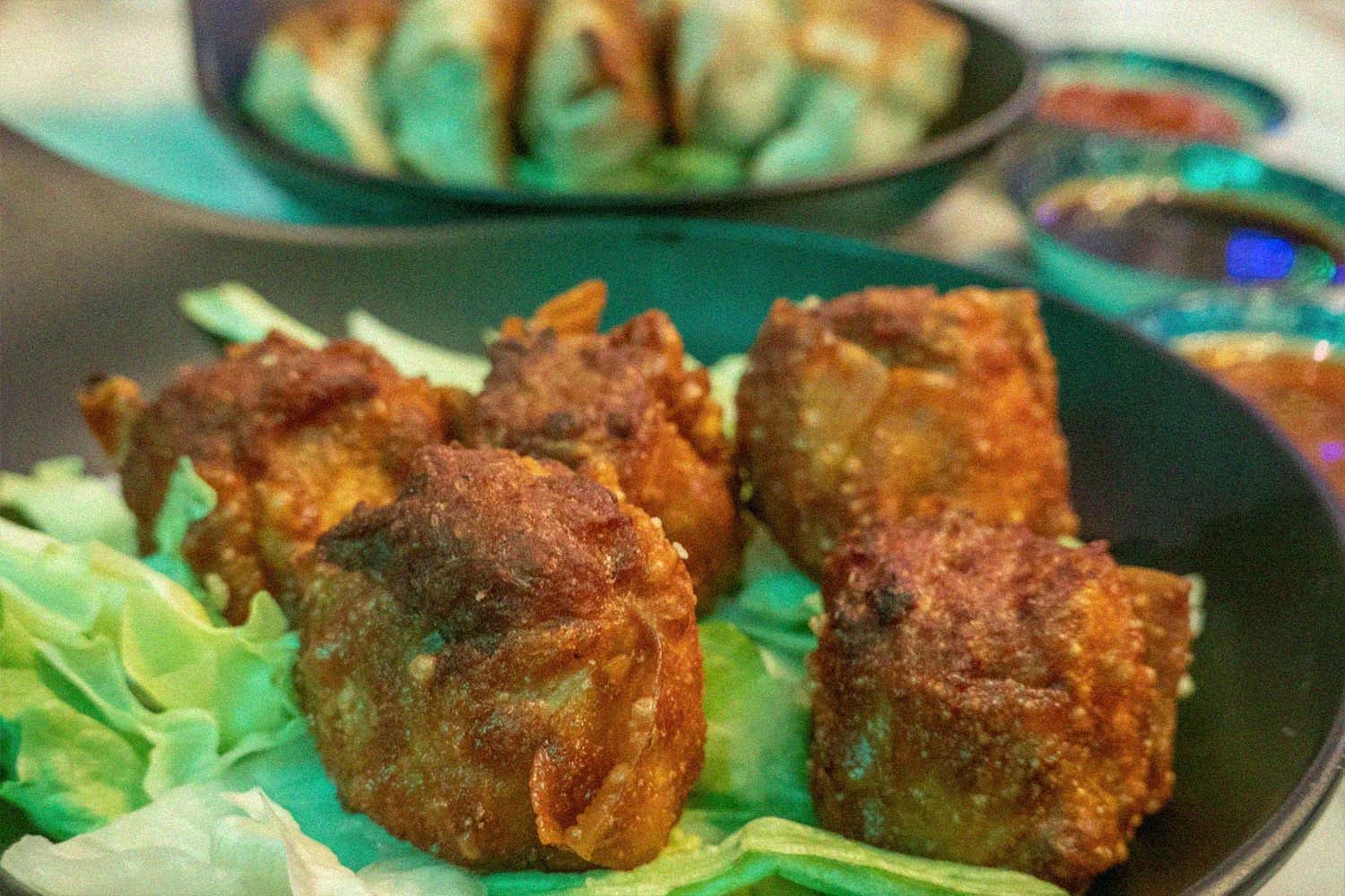 Chicken jeep Thai dumplings from Am Thai Bistro