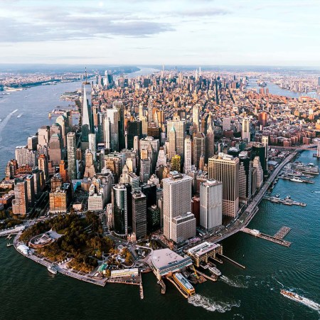 Aerial view of New York City