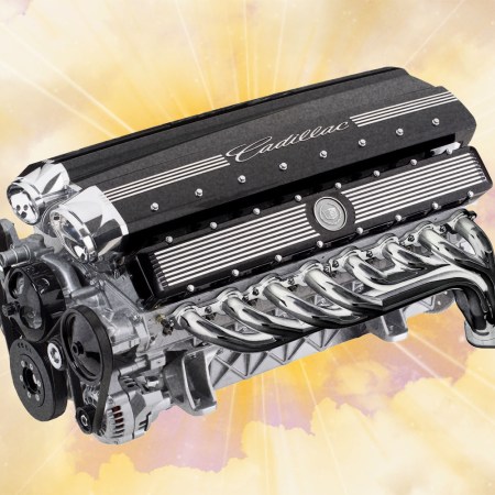 The Cadillac V16 engine, built by Katech, that was featured in the Cadillac Sixteen concept car. The automaker considered putting it in an SUV.