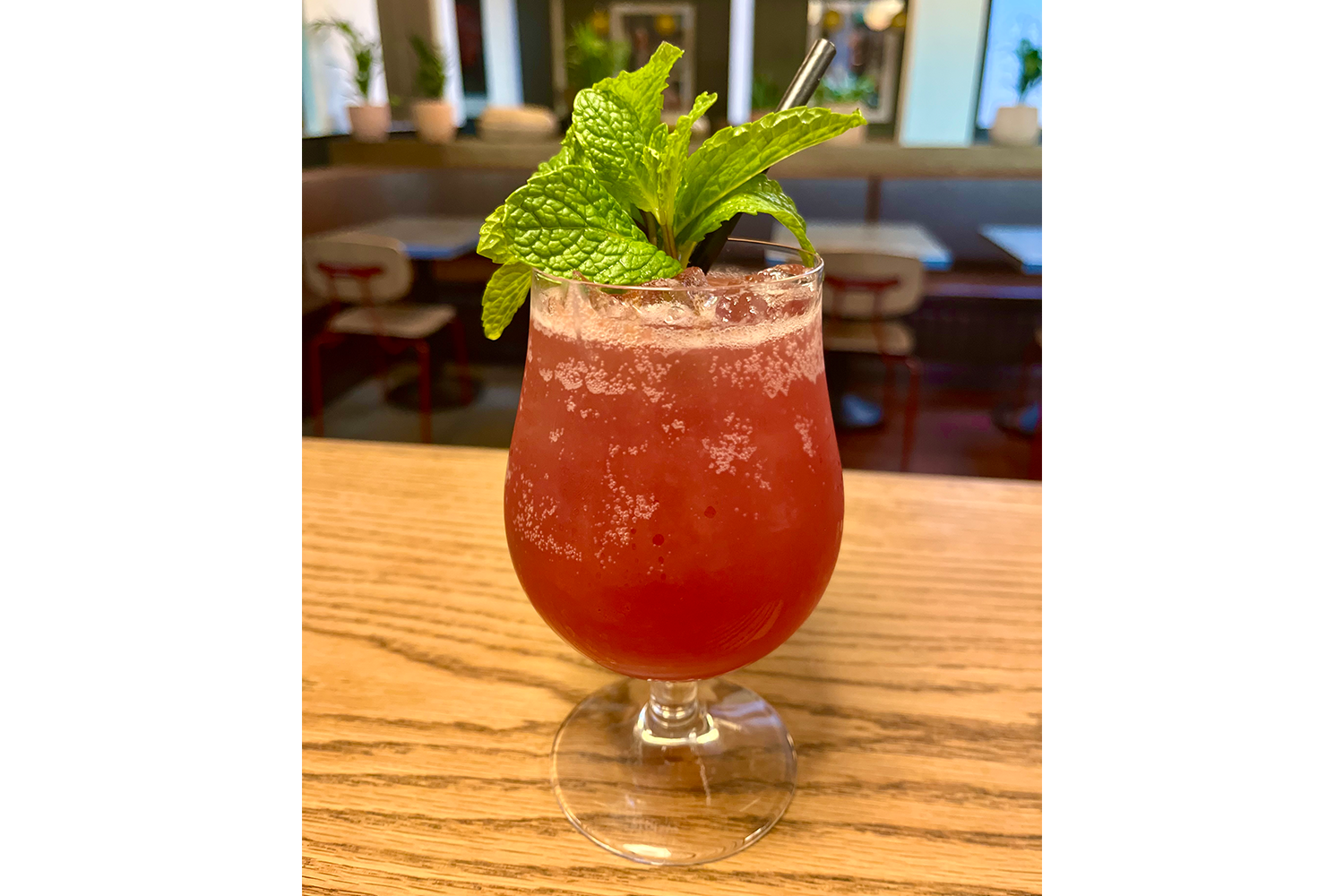 A shrub non-alcoholic drink from Delfina