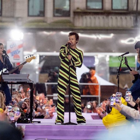 Harry Styles on Thursday May 19, 2022 performing on the "Today" show. In spite of having the number one streaming song of 2022, music streams for top artists are down.
