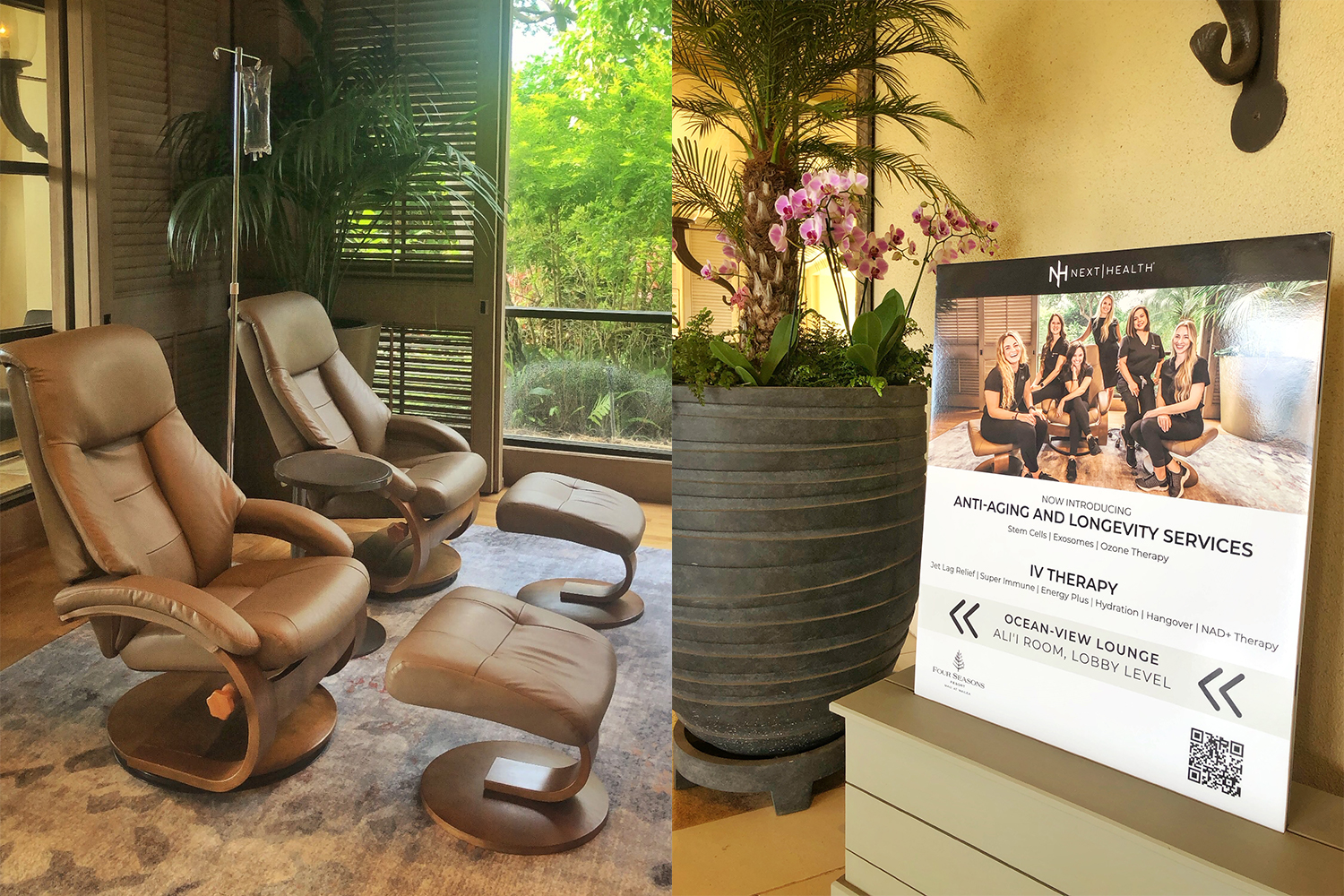 The Next Health facility at Four Seasons Resort Maui at Wailea, a leading wellness center in the travel world