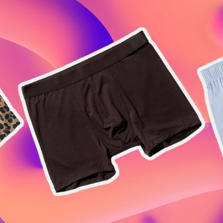 a collage of the best men's underwear on a purple background