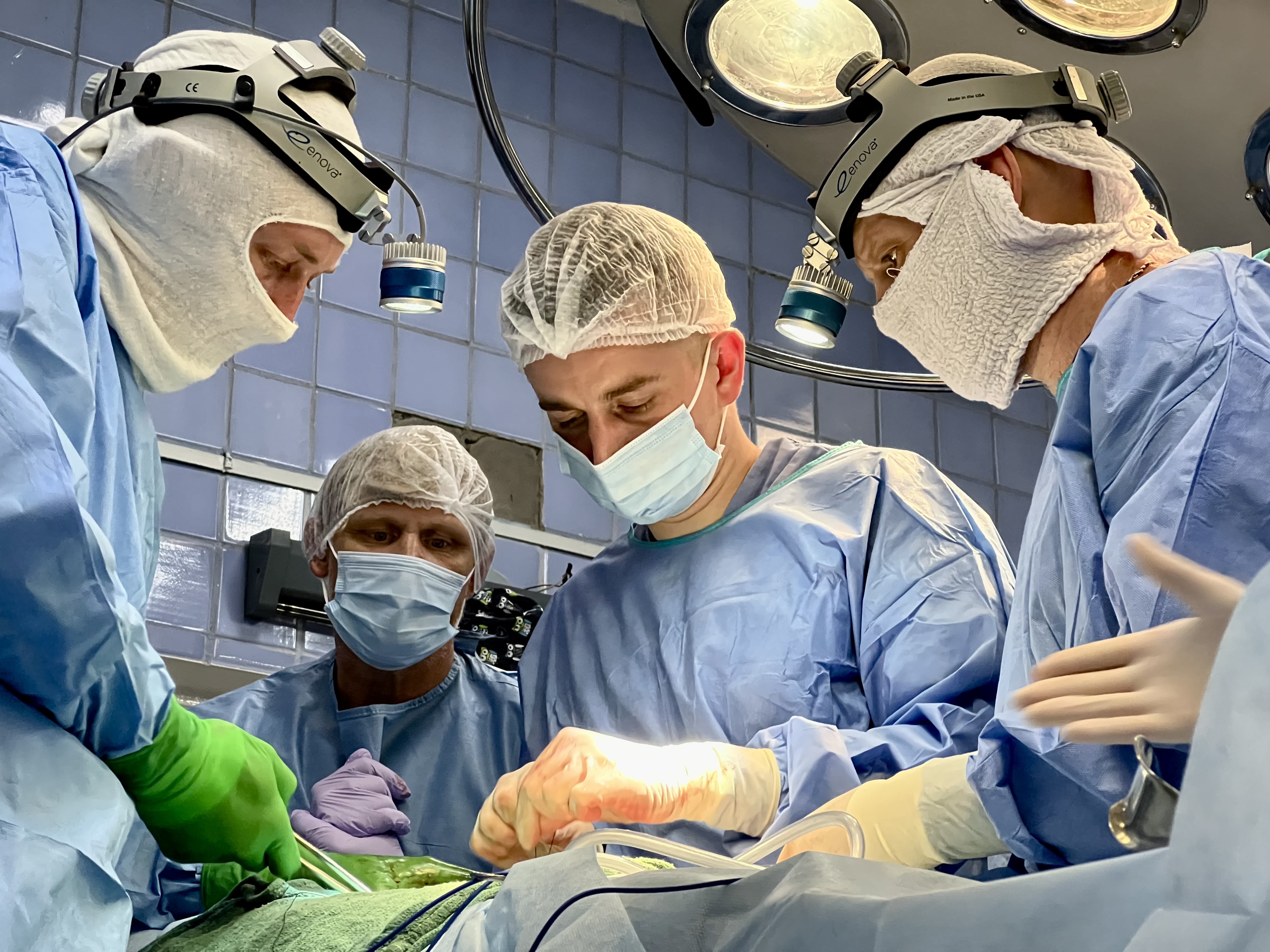 doctors in an operating room