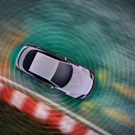 Car driving autonomously with LIDAR sensor, illustration. Lenders may have an ability to take over or repo self-driving cars remotely in the future.