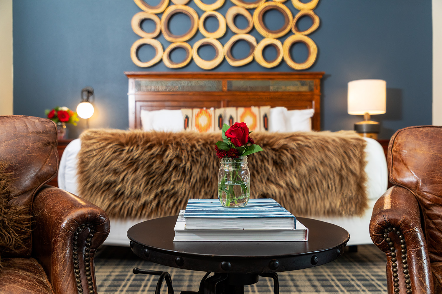 Guest room details at Sierra Nevada Lodge