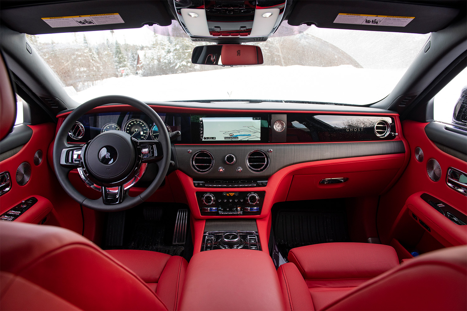 Interior of the Rolls-Royce Ghost