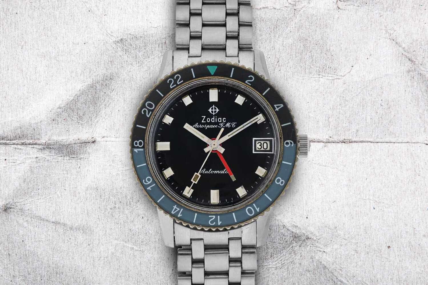 Zodiac Aerospace GMT on a gray background