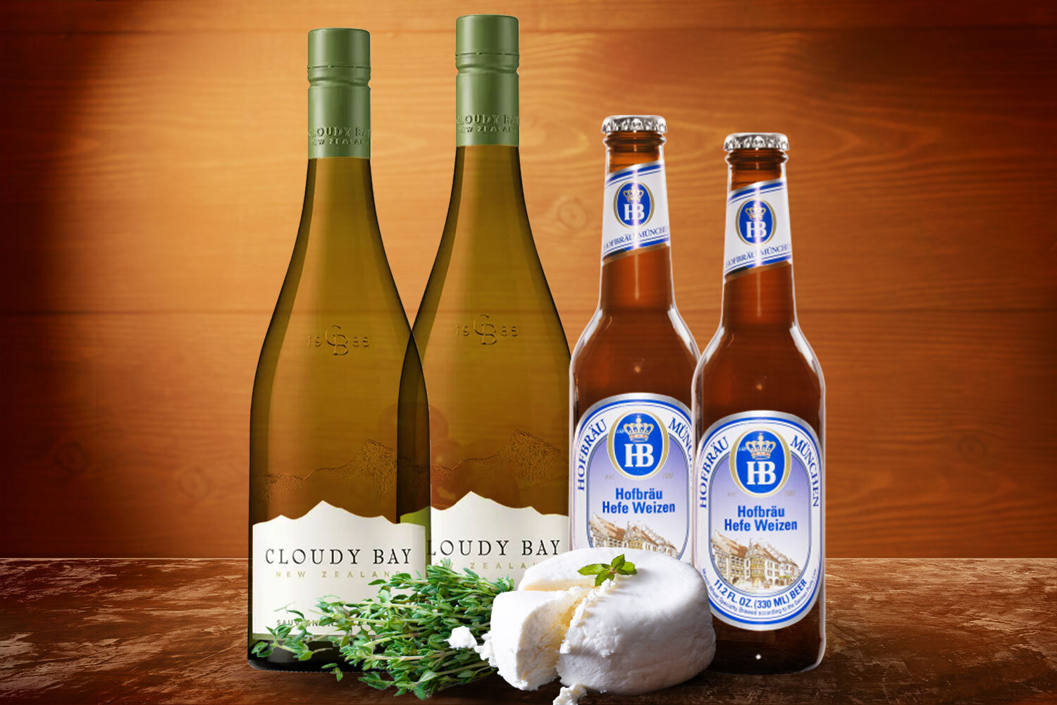 Chèvre + Sauvignon Blanc + Hefeweizen