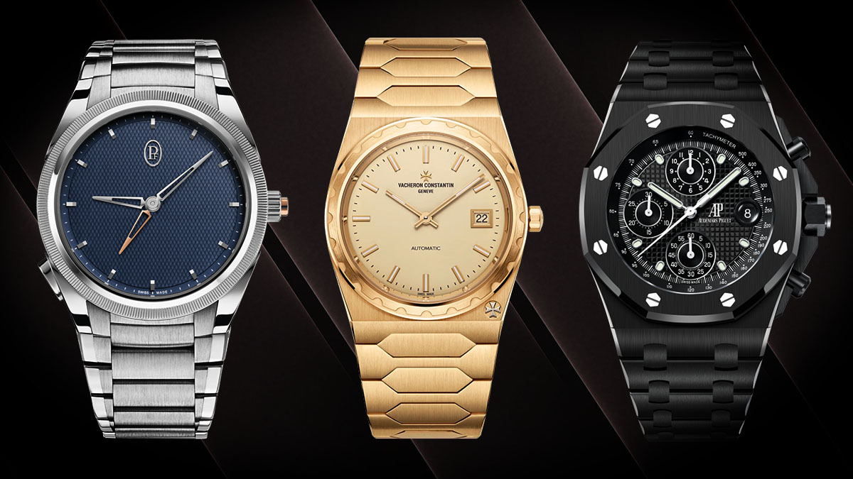 The Best luxury sports watches on a black background