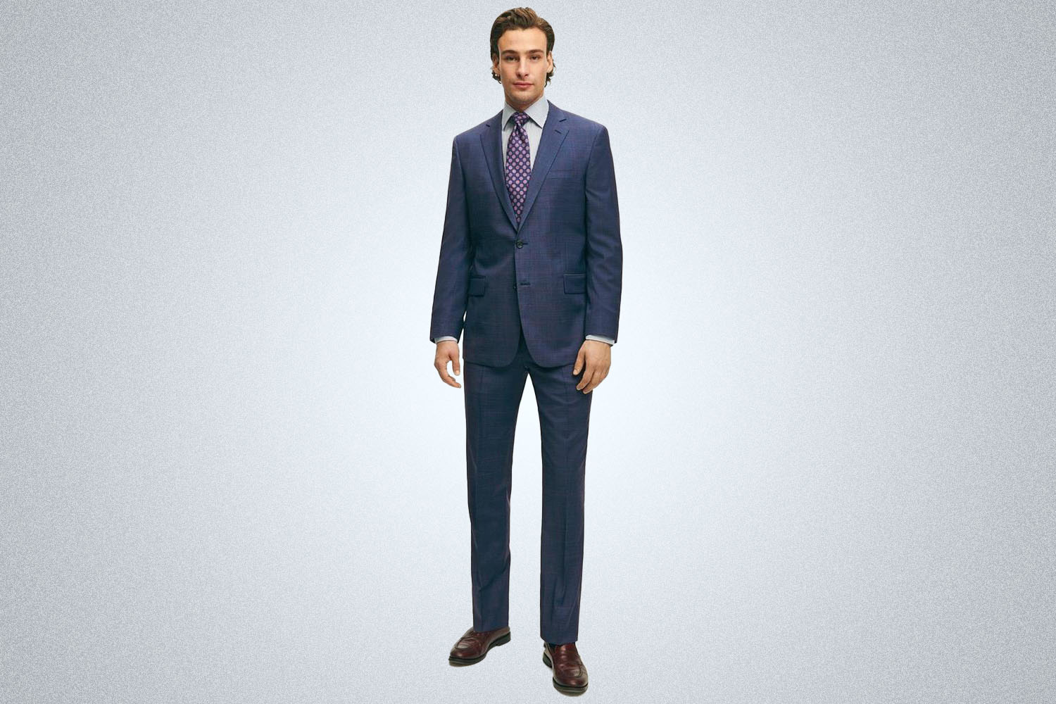 Brooks Brothers Regent Fit Wool Overcheck 1818 Suit