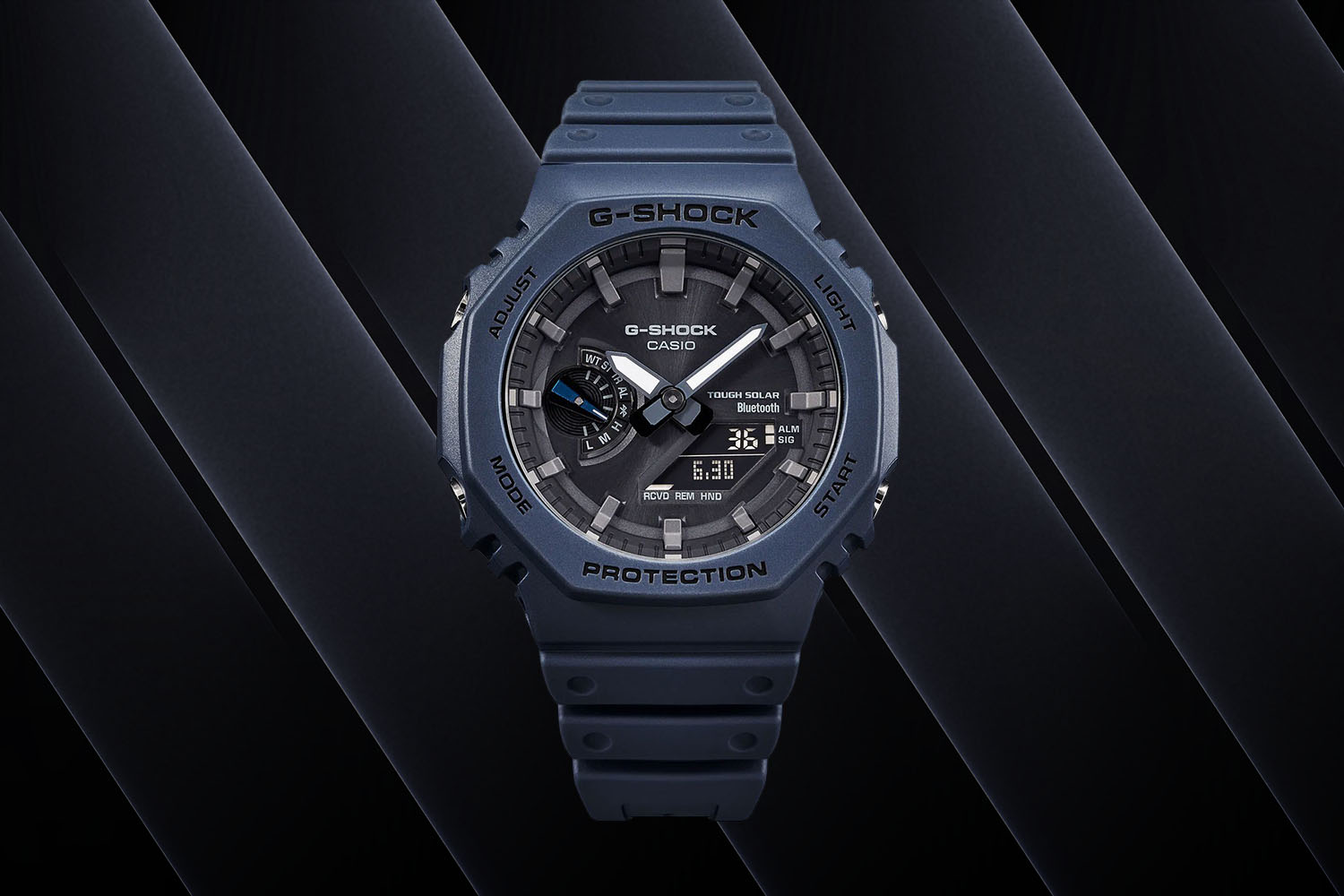 Casio G-Shock on a black background