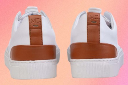 York's Men Vegan Sneaker in White from Moral Code, a piece of footwear built from apple leather
