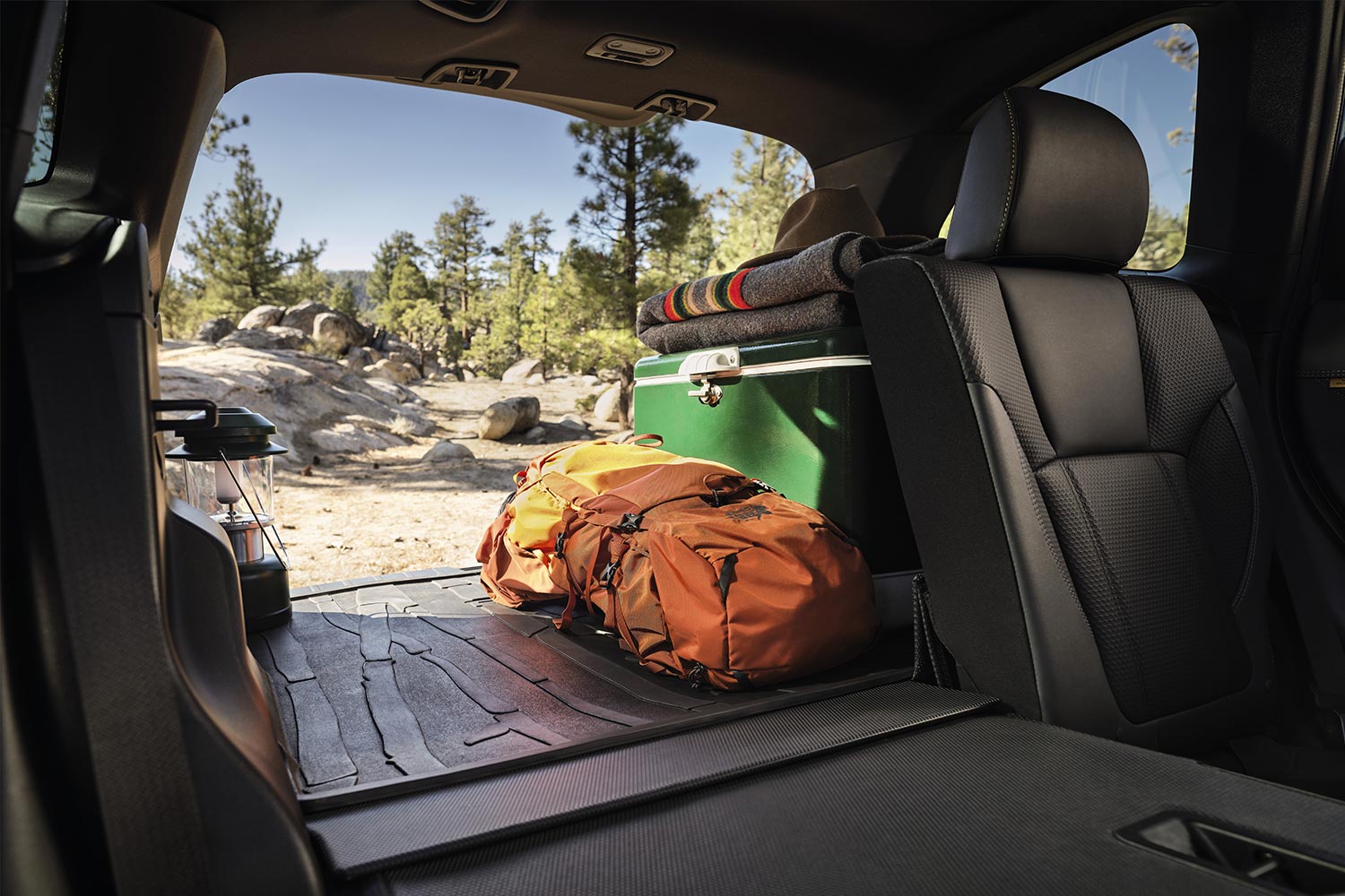 The cargo area of the Subaru Forester Wilderness