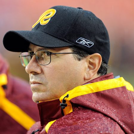 Washington owner Daniel Snyder watches warm-ups in 2009.