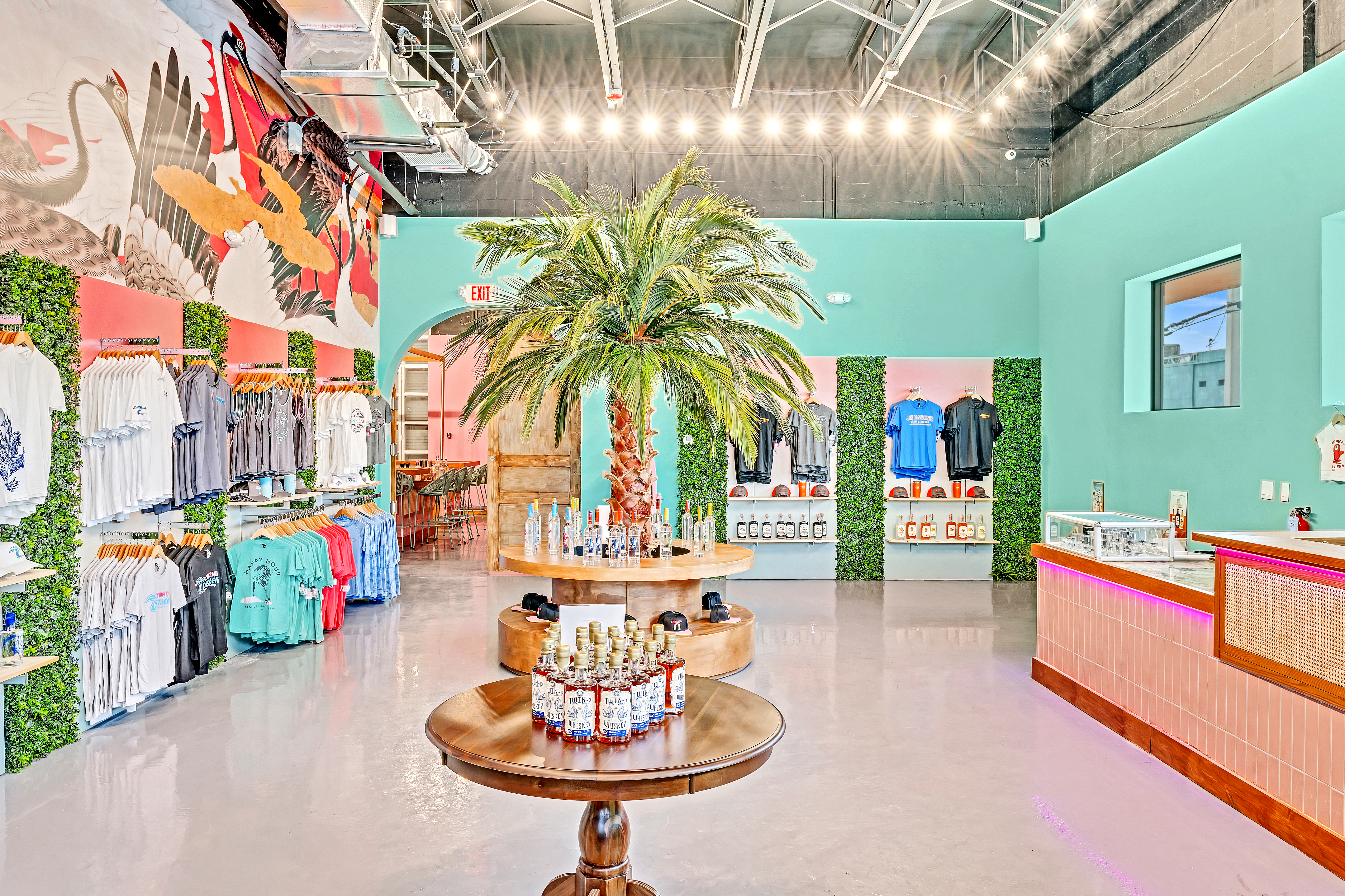 The inside of the Tropical Distillers store in Miami, Florida