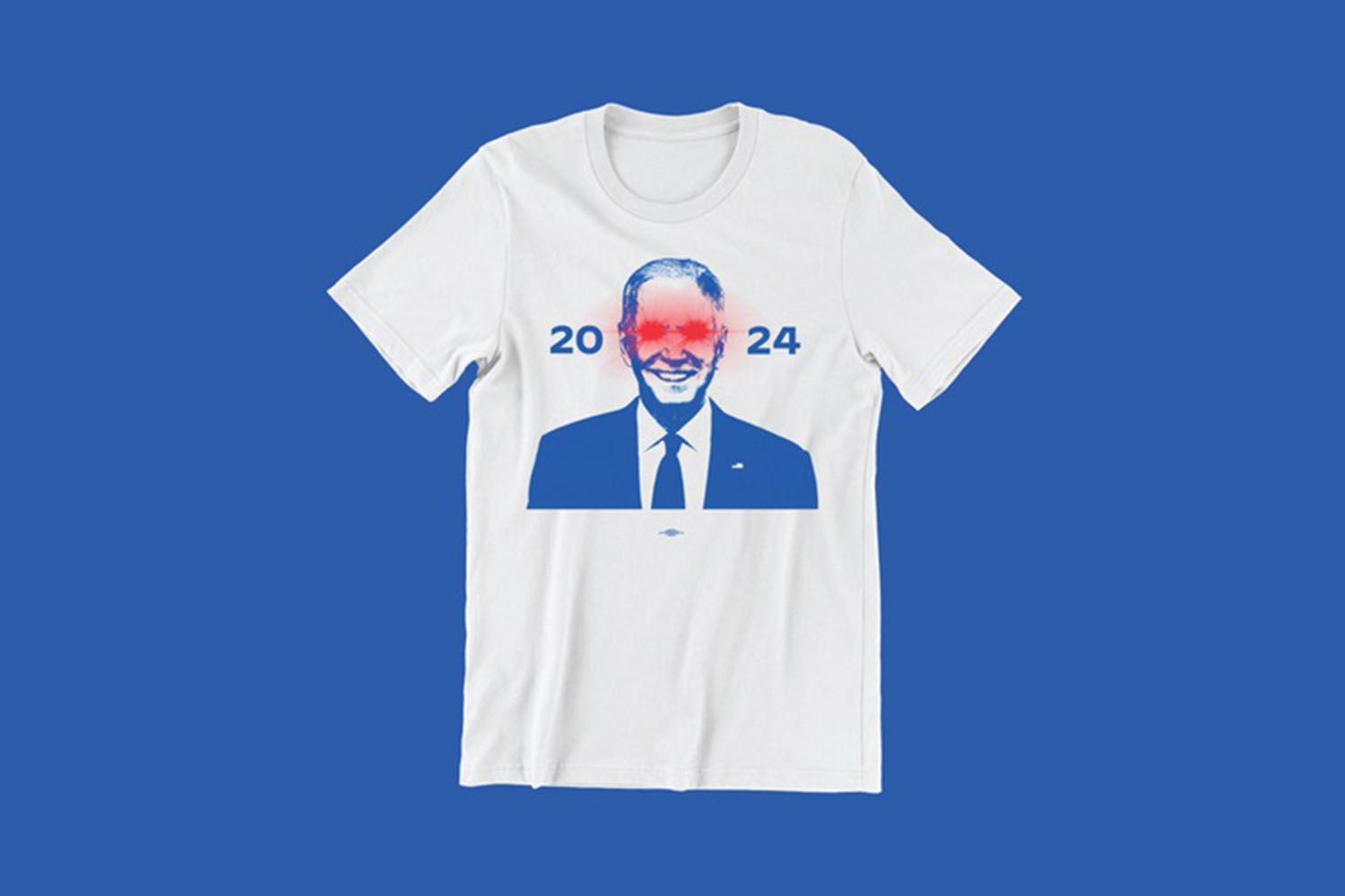 a Dark Brandon 2024 T-Shirt on a blue background