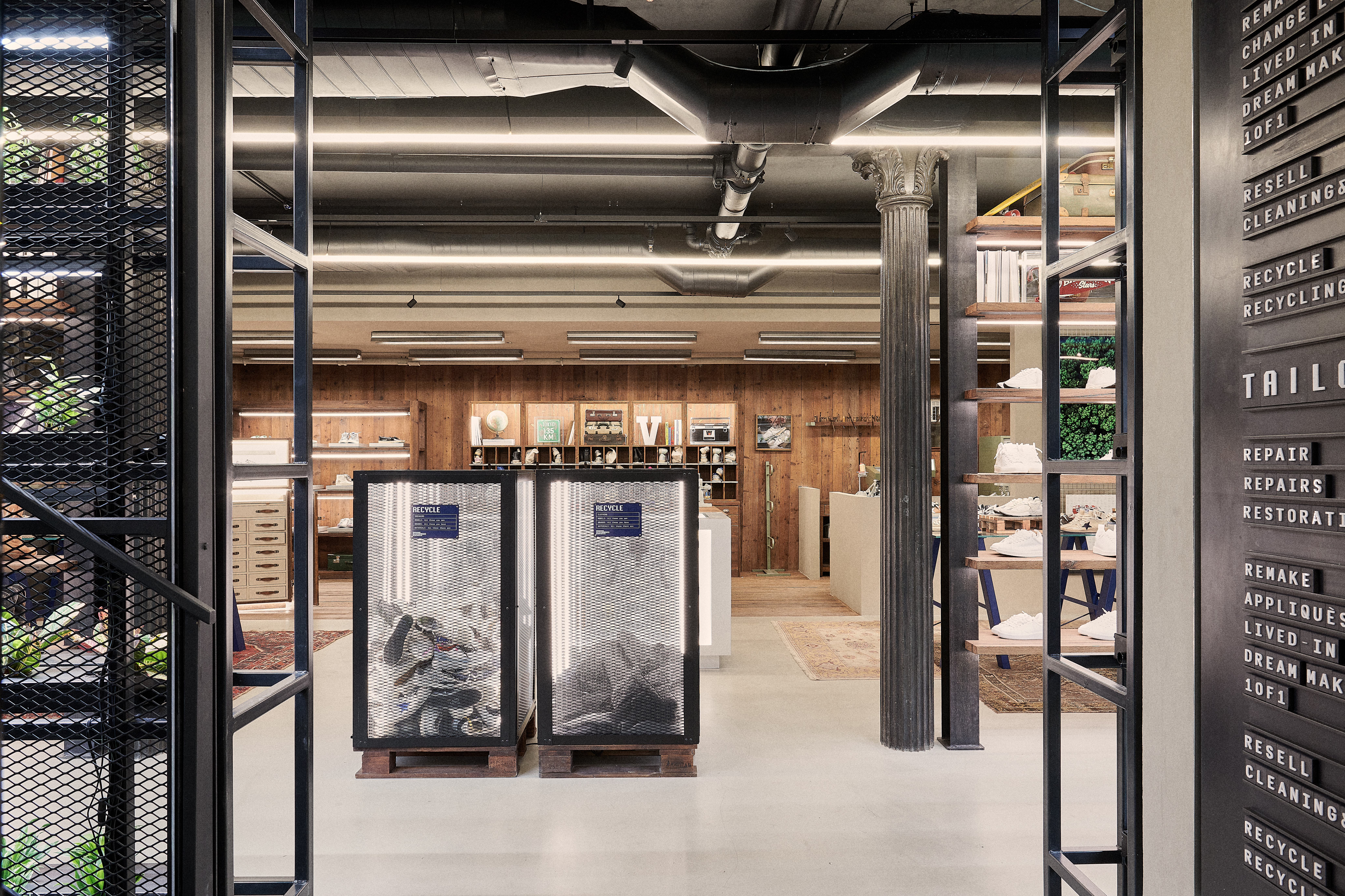 the inside of Golden Goose's NYC Forward Store